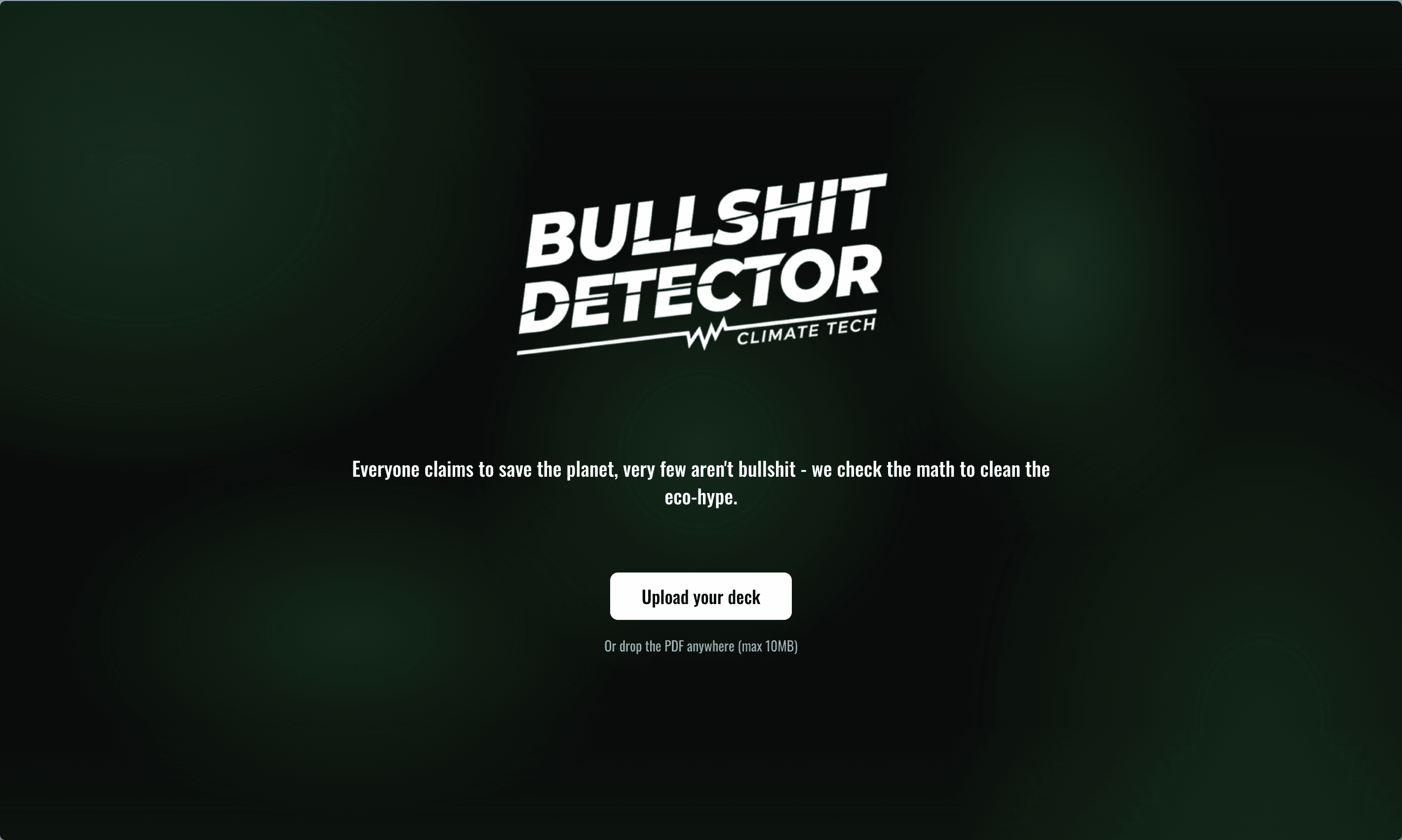 Climate Bullshit Detector - SaaS d'analyse IA