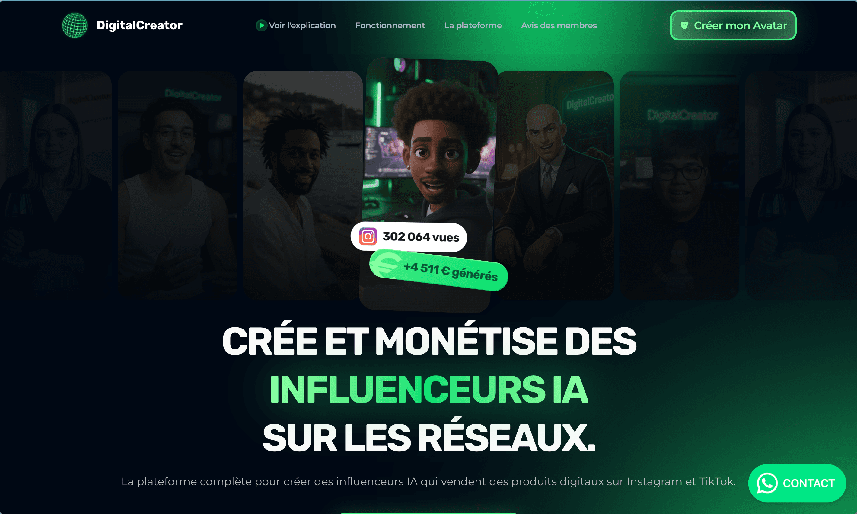 DigitalCreator - SaaS de création de contenu IA