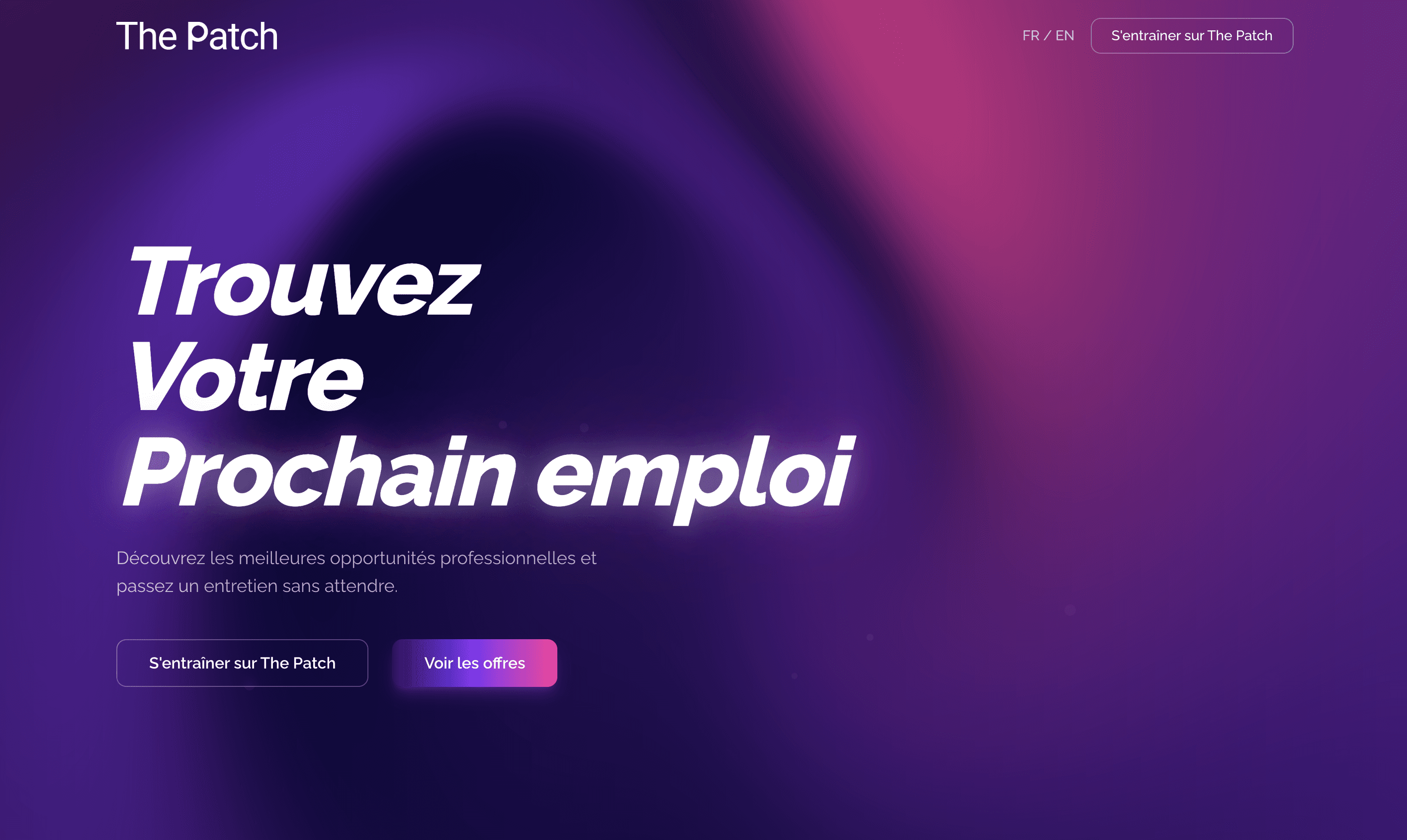 The Patch - SaaS B2B de recrutement boosté par l'IA